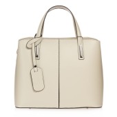 Geanta dama din piele naturala DiAmanti Melania Beige